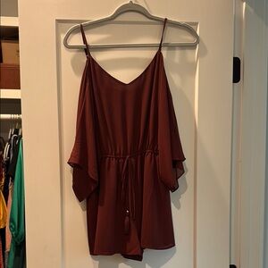 AKIRA Deep Red Romper